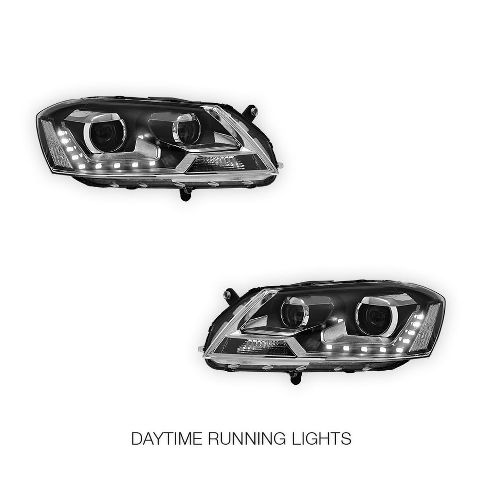 Volkswagen Passat B7 3C (2011- 2015) LED DRL Projector Headlights LH + RH