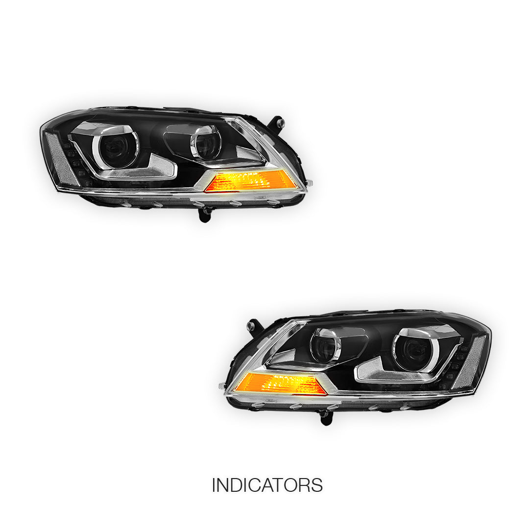 Volkswagen Passat B7 3C (2011- 2015) LED DRL Projector Headlights LH + RH