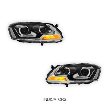 Volkswagen Passat B7 3C (2011- 2015) LED DRL Projector Headlights LH + RH