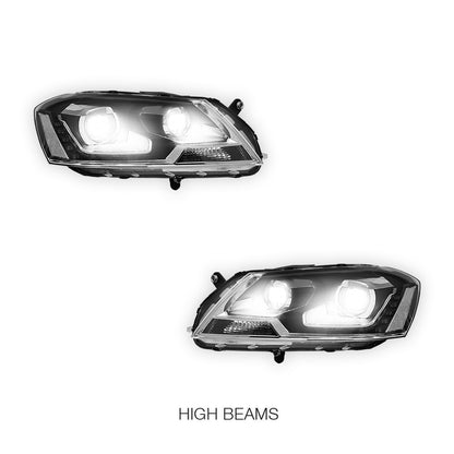 Volkswagen Passat B7 3C (2011- 2015) LED DRL Projector Headlights LH + RH