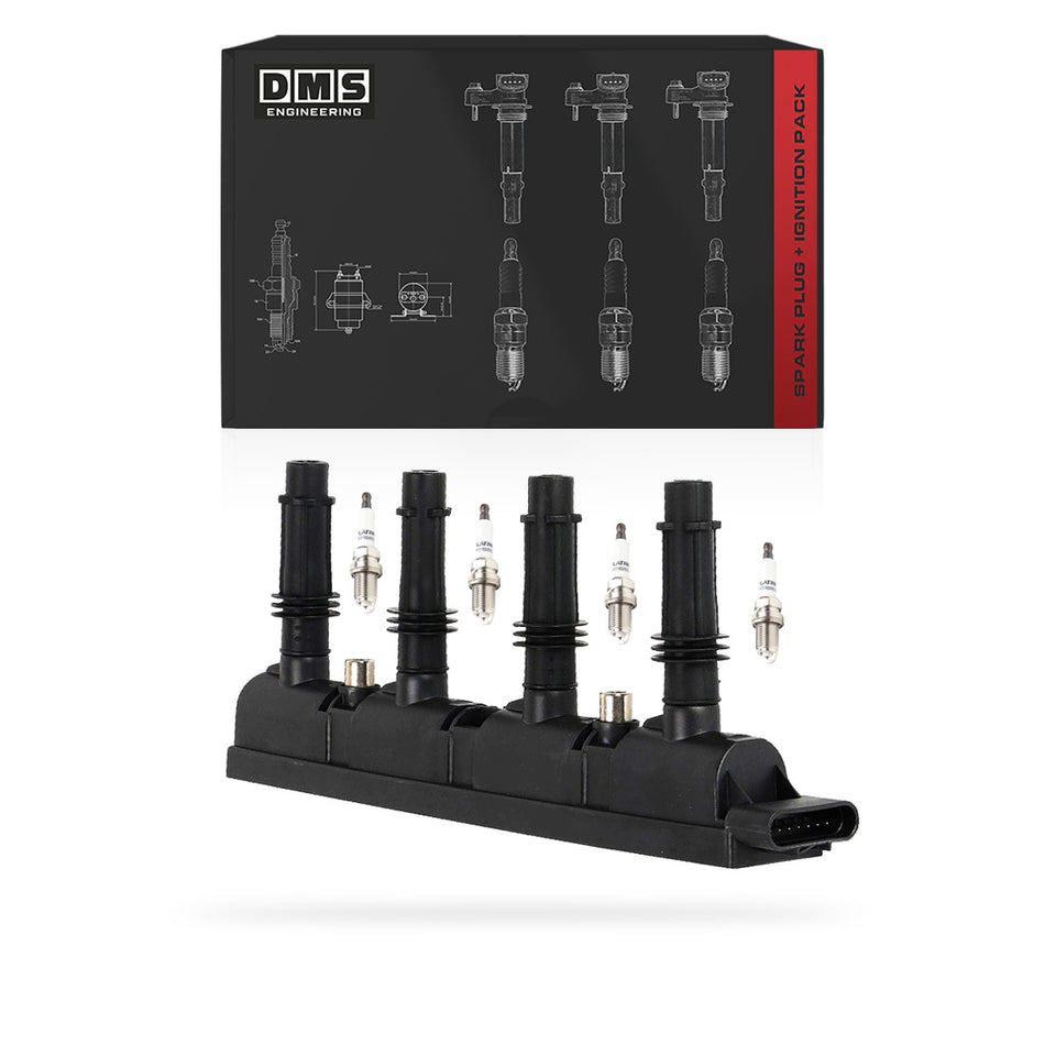 Holden Barina TM (2013 - 2014) 1.4L Ignition Coil and Spark Plugs Complete Set