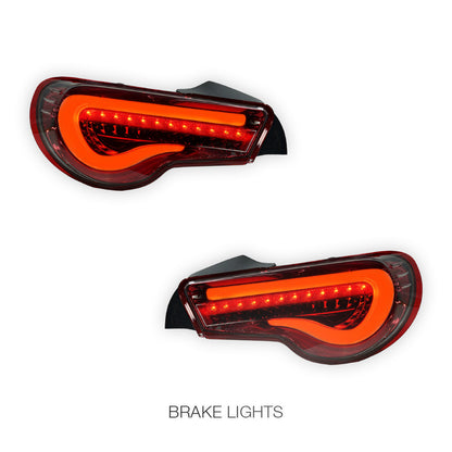 Subaru BRZ / ZC6 (2012 - 2021) Valenti JDM Sequential Clear Red LED Tail Lights LH + RH