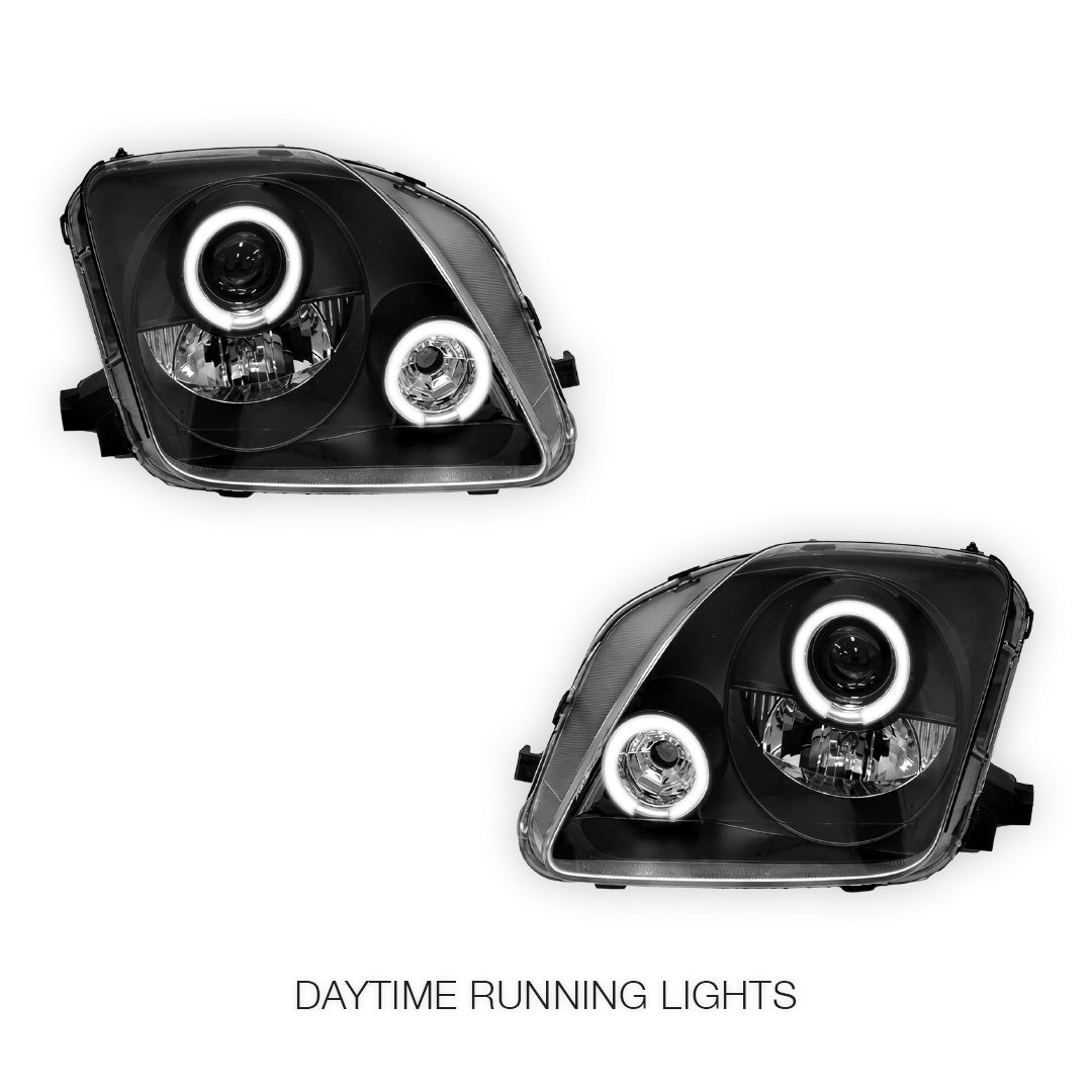 Honda Prelude BB 5th Gen (1997 - 2001) JDM CCFL Angel-Eye Projector Headlights LH + RH