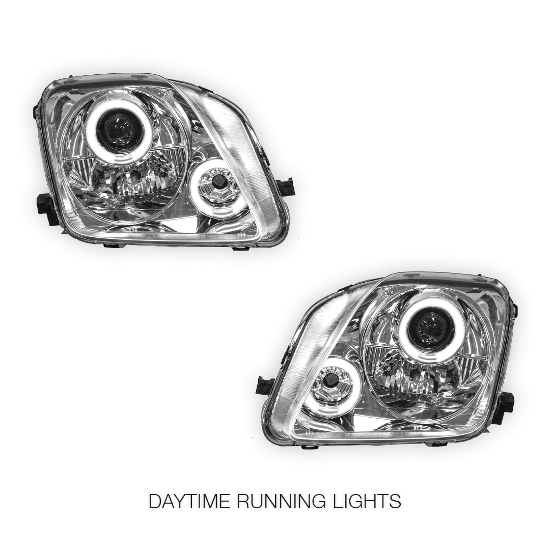 Honda Prelude BB 5th Gen (1997 - 2001) JDM CCFL Angel-Eye Projector Headlights LH + RH