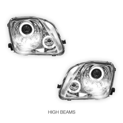 Honda Prelude BB 5th Gen (1997 - 2001) JDM CCFL Angel-Eye Projector Headlights LH + RH