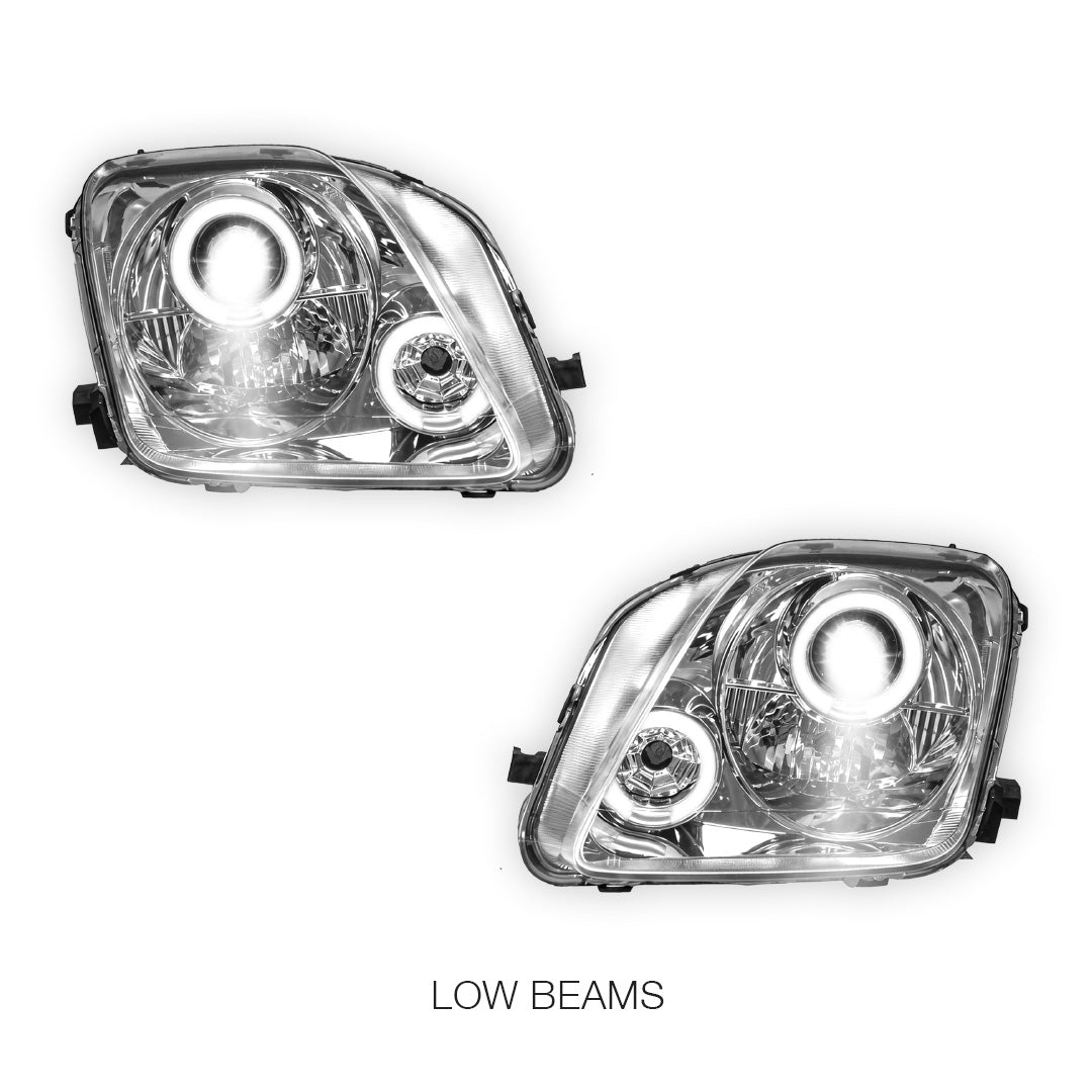 Honda Prelude BB 5th Gen (1997 - 2001) JDM CCFL Angel-Eye Projector Headlights LH + RH