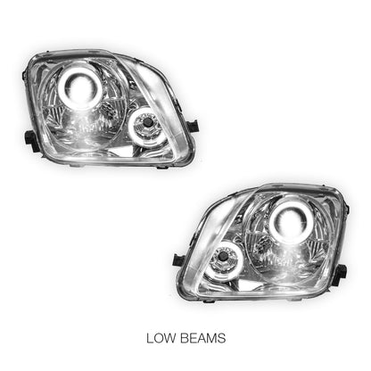 Honda Prelude BB 5th Gen (1997 - 2001) JDM CCFL Angel-Eye Projector Headlights LH + RH
