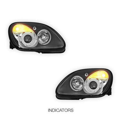 Mercedes-Benz SLK-Class R170 (1997 - 2004) CCFL Angel-Eye Projector Headlights LH + RH