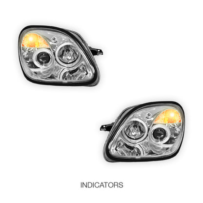 Mercedes-Benz SLK-Class R170 (1997 - 2004) CCFL Angel-Eye Projector Headlights LH + RH