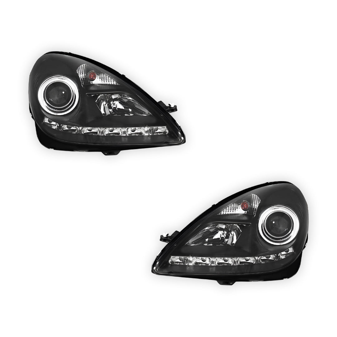 Mercedes-Benz SLK-Class R171 (2003 - 2010) Halogen Model LED DRL Projector Headlights LH + RH