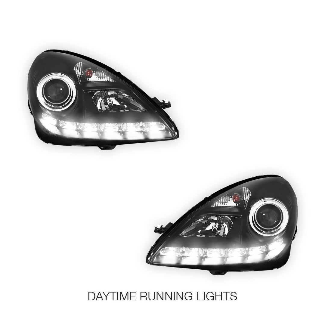 Mercedes-Benz SLK-Class R171 (2003 - 2010) HID / Xenon Model LED DRL Projector Headlights LH + RH