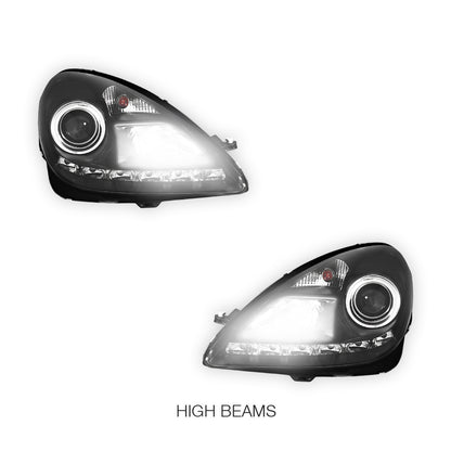 Mercedes-Benz SLK-Class R171 (2003 - 2010) HID / Xenon Model LED DRL Projector Headlights LH + RH