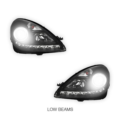 Mercedes-Benz SLK-Class R171 (2003 - 2010) HID / Xenon Model LED DRL Projector Headlights LH + RH