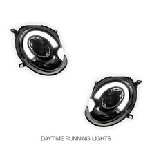 Mini Cooper R55 / R56 / R57 / R58 / R59 (2007 - 2013) Halogen Model F56 Style 3D LED Bar DRL Dual Beam Projector Headlights LH + RH