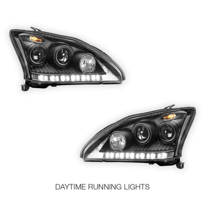 Lexus RX350 GSU30 / MCU35 (2006 - 2008) LED DRL & CCFL-Angel Eyes Projector Headlights LH + RH