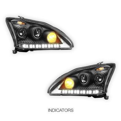Lexus RX350 GSU30 / MCU35 (2006 - 2008) LED DRL & CCFL-Angel Eyes Projector Headlights LH + RH