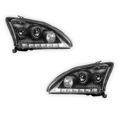 Lexus RX350 GSU30 / MCU35 (2006 - 2008) LED DRL & CCFL-Angel Eyes Projector Headlights LH + RH
