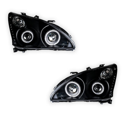 Lexus RX400H MHU33 / MHU38 (2005 - 2008) LED DRL Projector Headlights LH + RH
