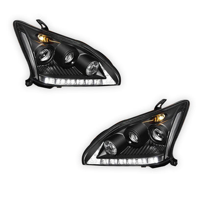 Lexus RX400H MHU33 / MHU38 (2005 - 2008) LED DRL Projector Headlights LH + RH