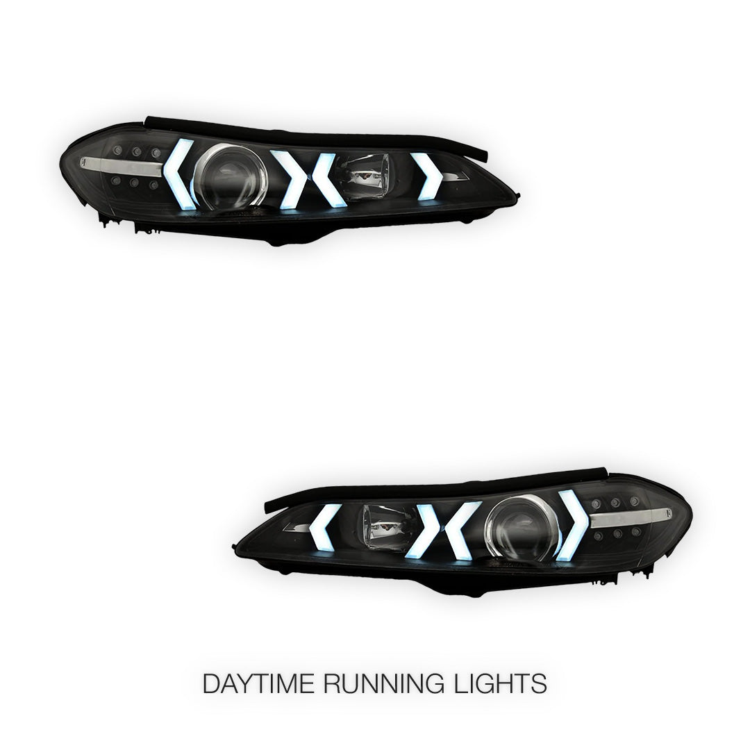 Nissan Silvia S15 (1999 - 2002) LED 3D DRL Bar Projector Headlights LH + RH