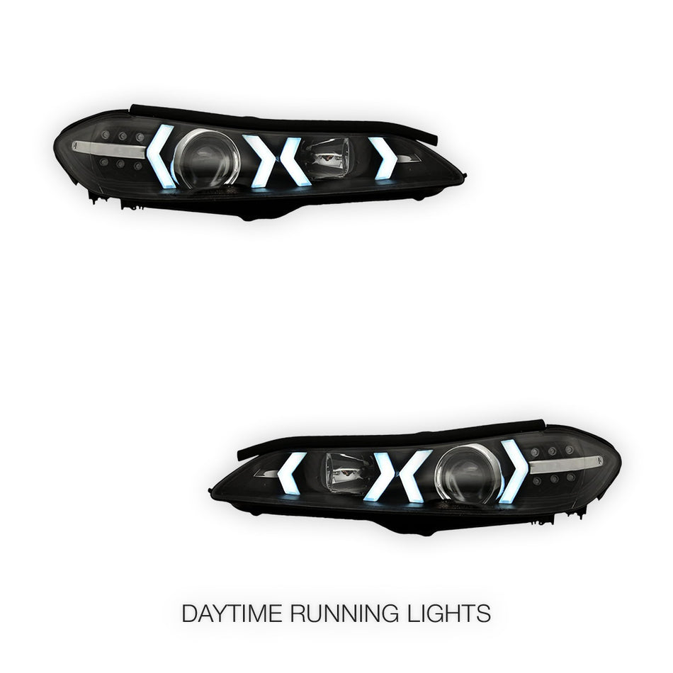 Nissan Silvia S15 (1999 - 2002) LED 3D DRL Bar Projector Headlights LH + RH