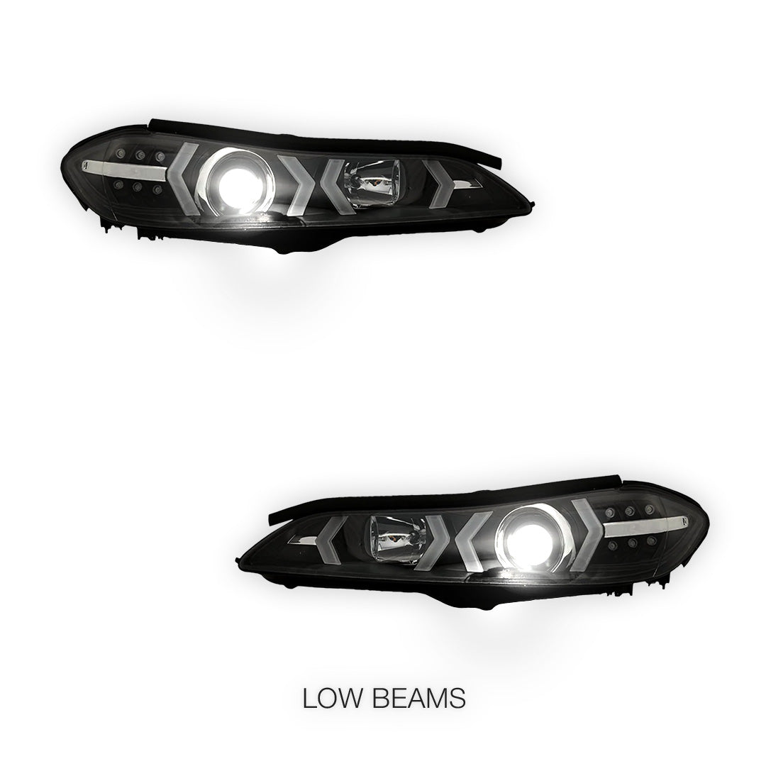 Nissan Silvia S15 (1999 - 2002) LED 3D DRL Bar Projector Headlights LH + RH