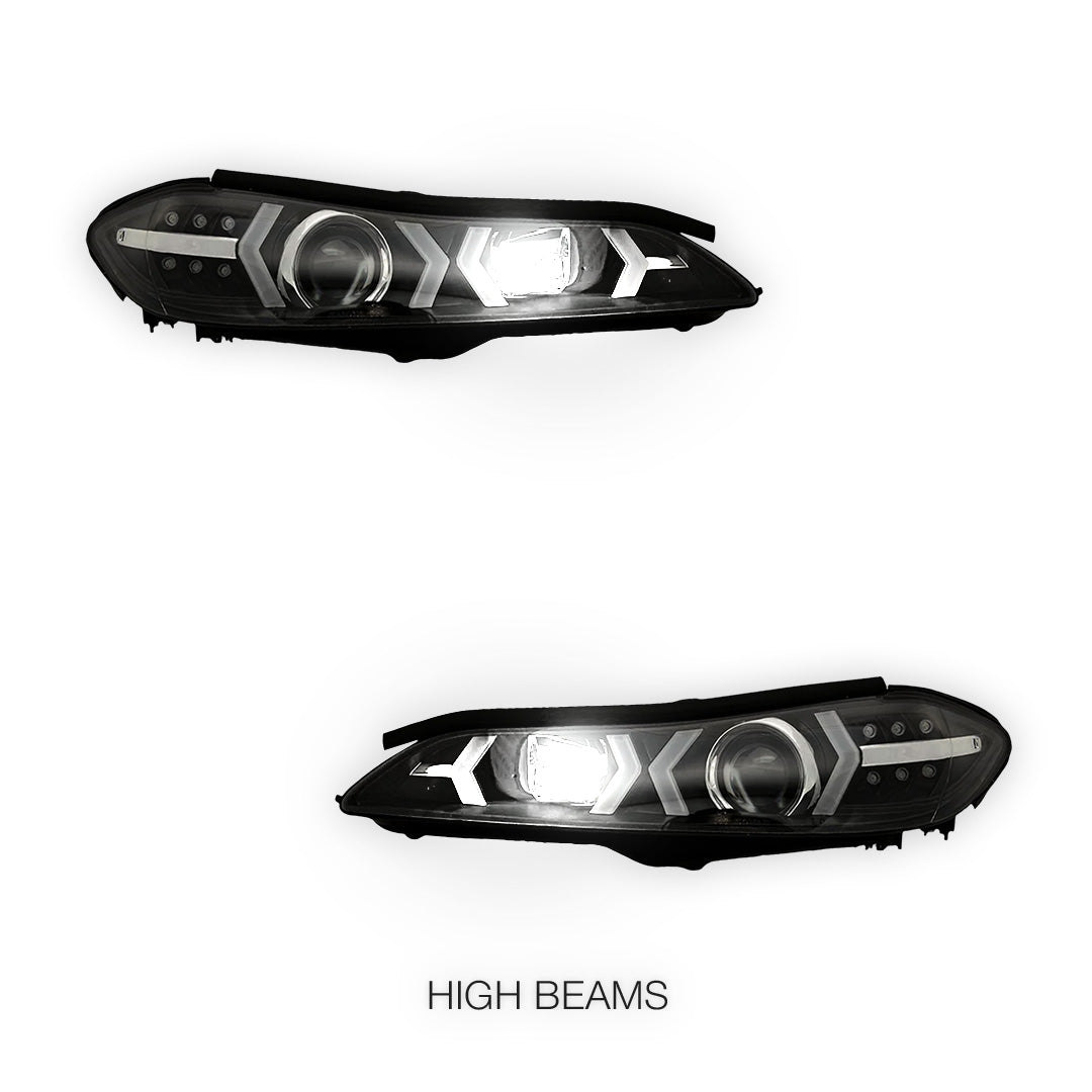 Nissan Silvia S15 (1999 - 2002) LED 3D DRL Bar Projector Headlights LH + RH