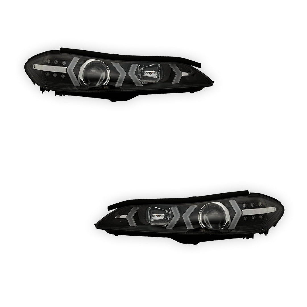 Nissan Silvia S15 (1999 - 2002) LED 3D DRL Bar Projector Headlights LH + RH