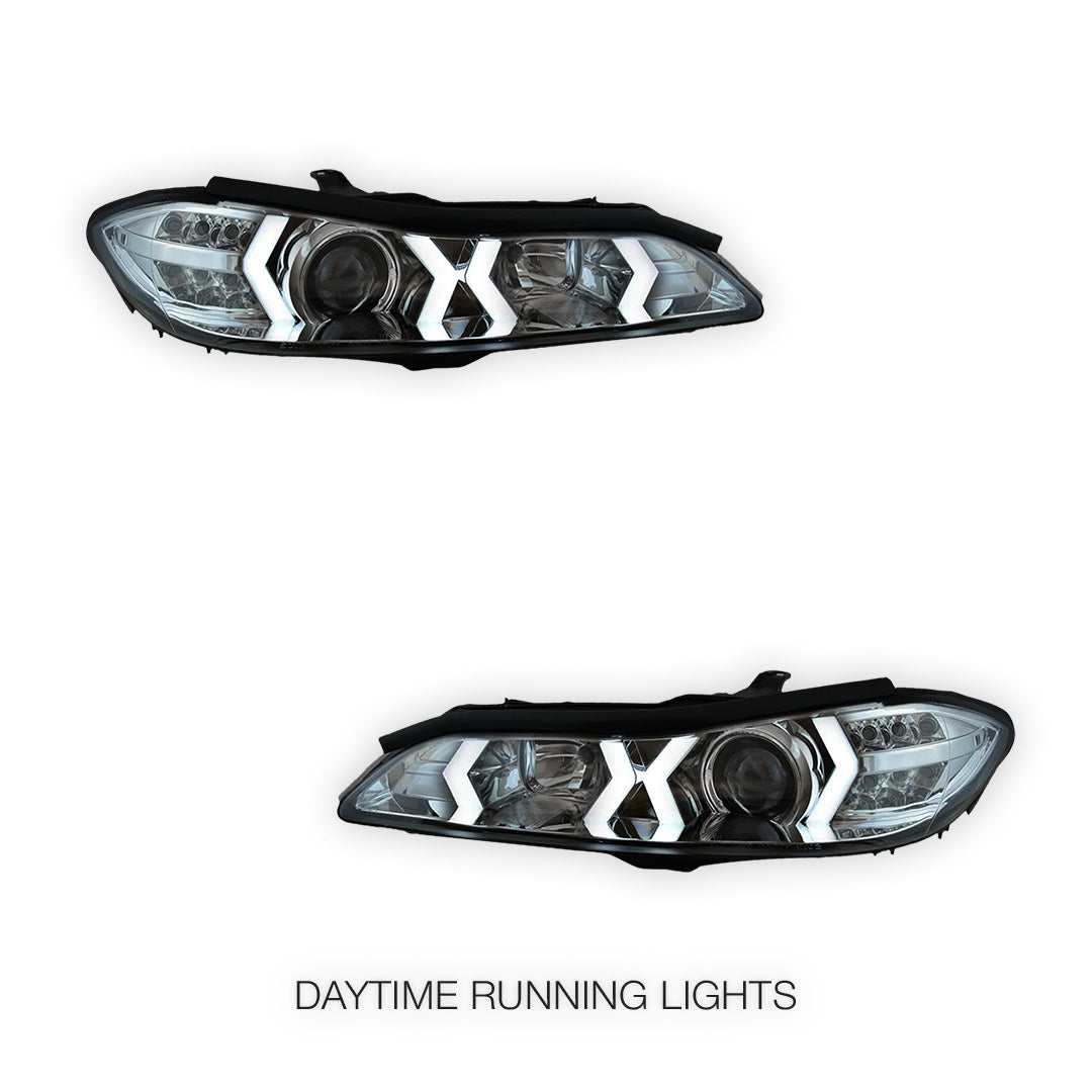 Nissan Silvia S15 (1999 - 2002) LED 3D DRL Bar Projector Headlights LH + RH