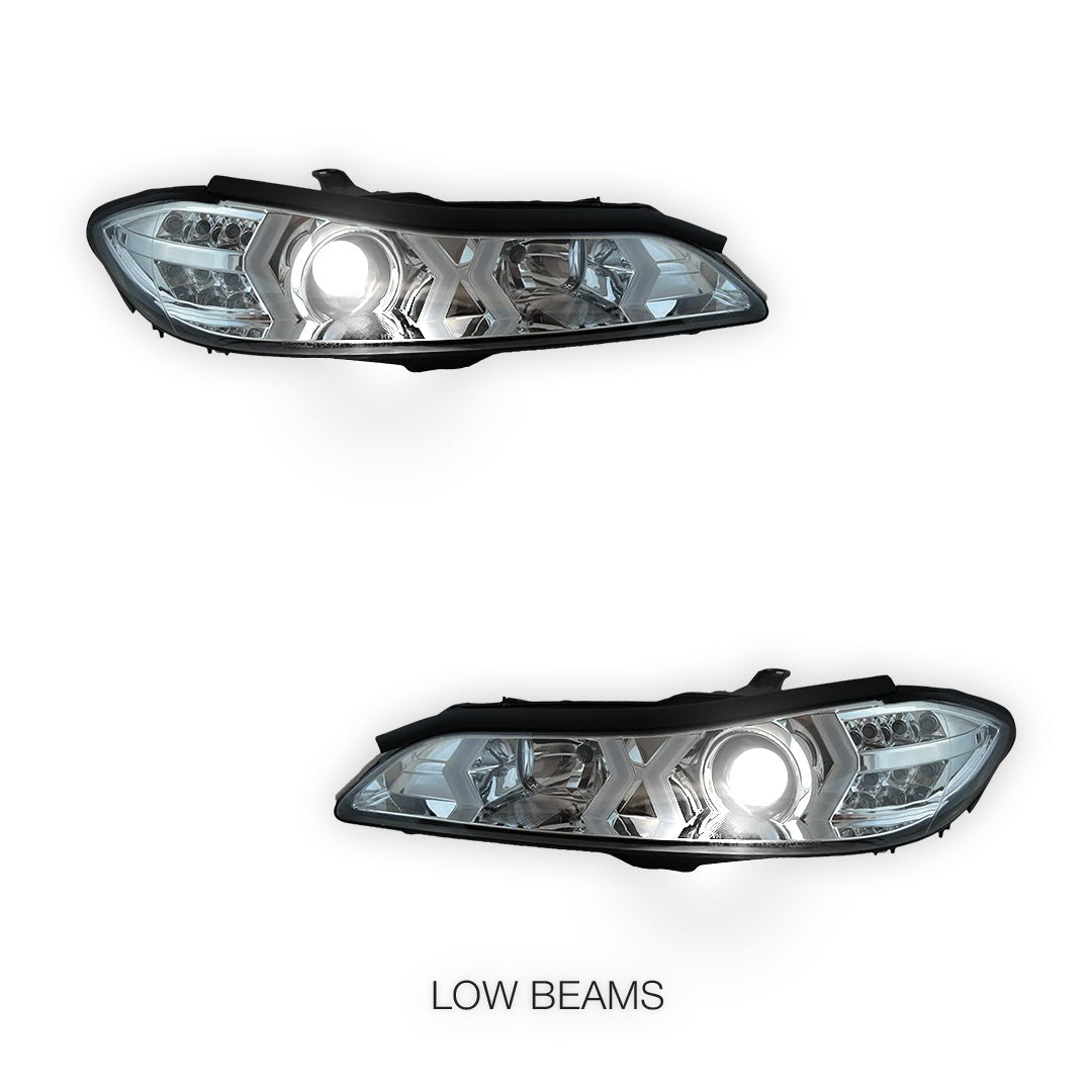 Nissan Silvia S15 (1999 - 2002) LED 3D DRL Bar Projector Headlights LH + RH