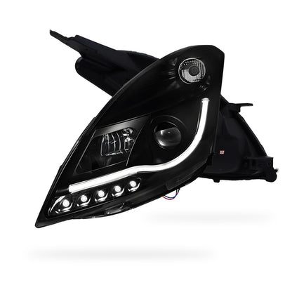 Suzuki Swift FZ (2011 - 2017) Black LED DRL Projector Headlights LH + RH