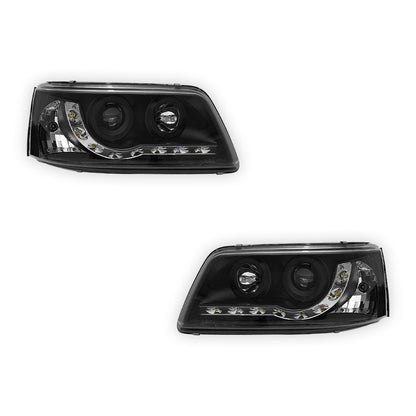 Volkswagen Transporter T5 (2004 - 2010) LED DRL Projector Headlights LH + RH