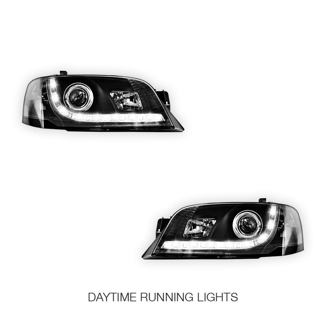 Ford Territory SX / SY (2004 - 2009) LED DRL Style Projector Headlights LH + RH