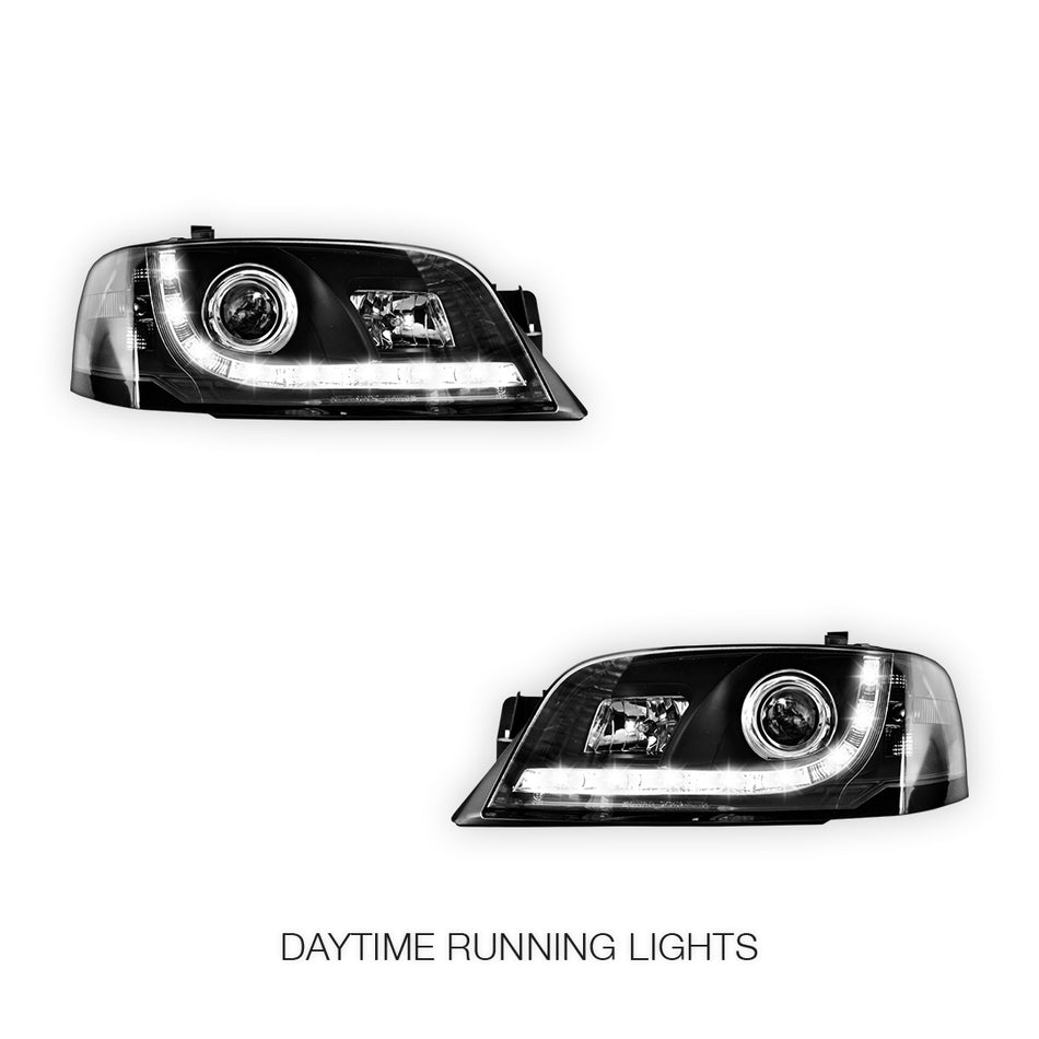Ford Territory SX / SY (2004 - 2009) LED DRL Style Projector Headlights LH + RH