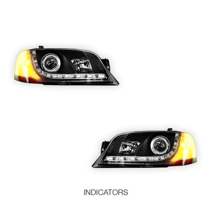 Ford Territory SX / SY (2004 - 2009) LED DRL Style Projector Headlights LH + RH