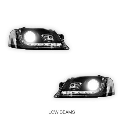 Ford Territory SX / SY (2004 - 2009) LED DRL Style Projector Headlights LH + RH