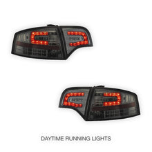 Audi A4 B7 (2005 - 2008) Smoke Black LED Tail Lights LH + RH