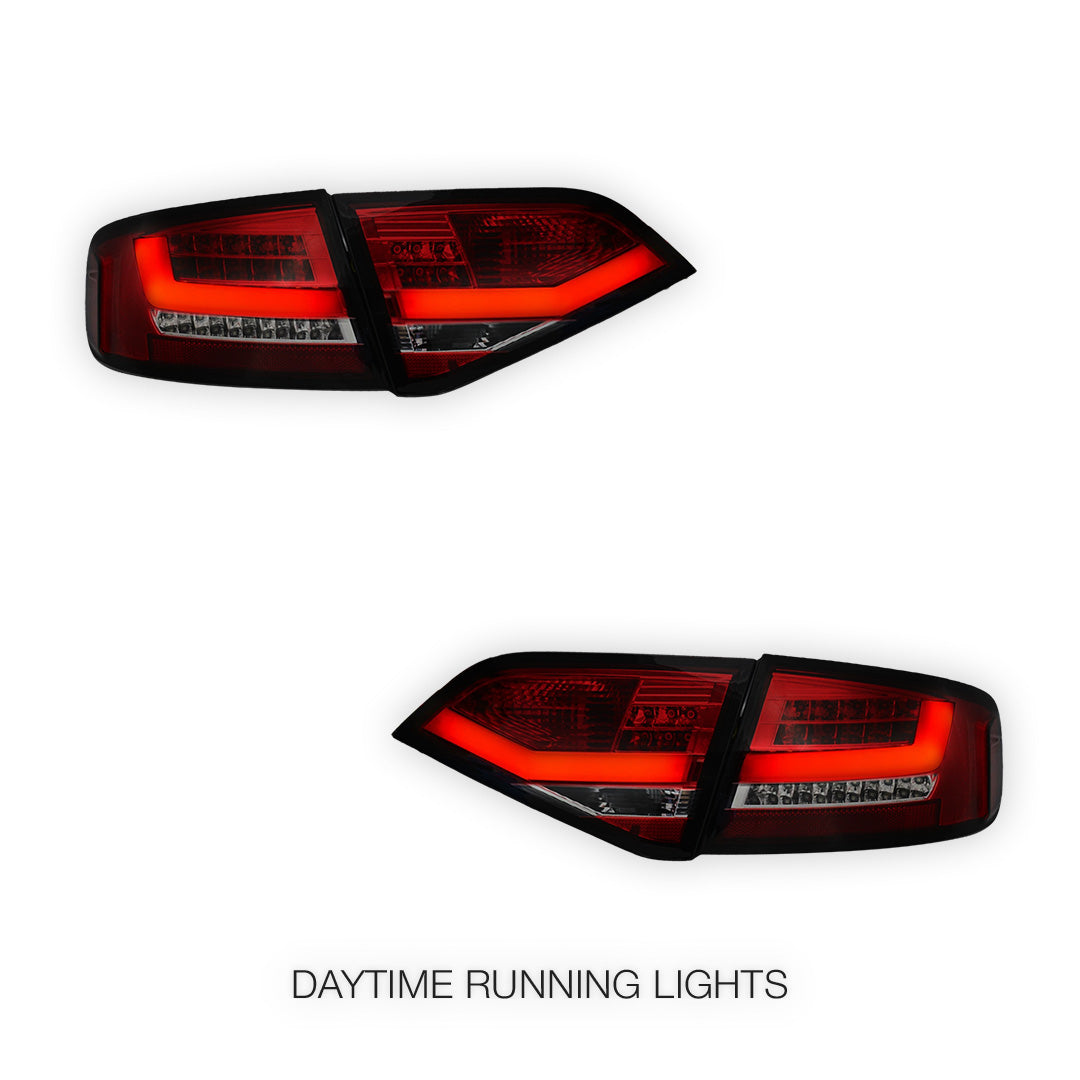 Audi A4 B8 (2008 - 2012) For model with stock LED tail lights only 3D LED Stripe Tail Lights LH + RH