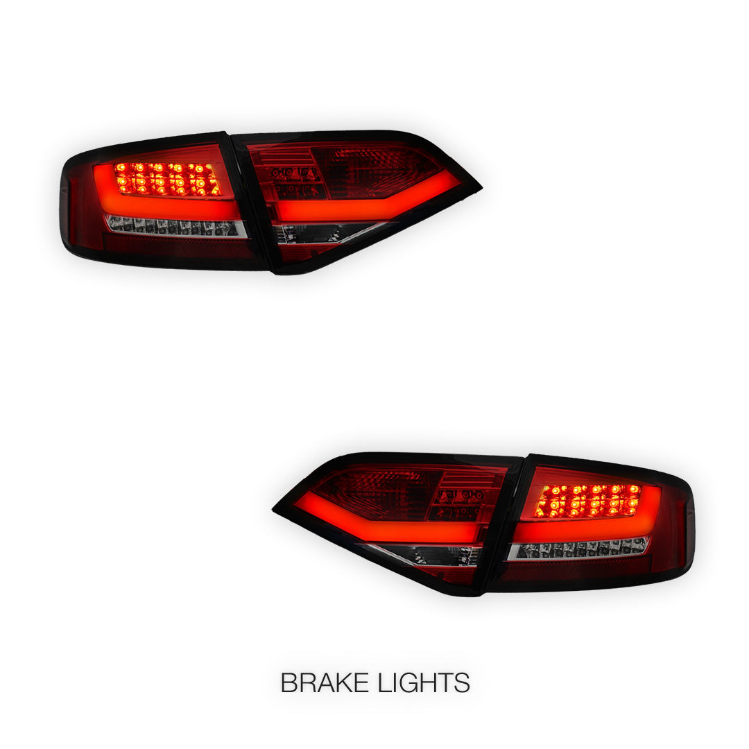 Audi A4 B8 (2008 - 2012) For model with stock LED tail lights only 3D LED Stripe Tail Lights LH + RH