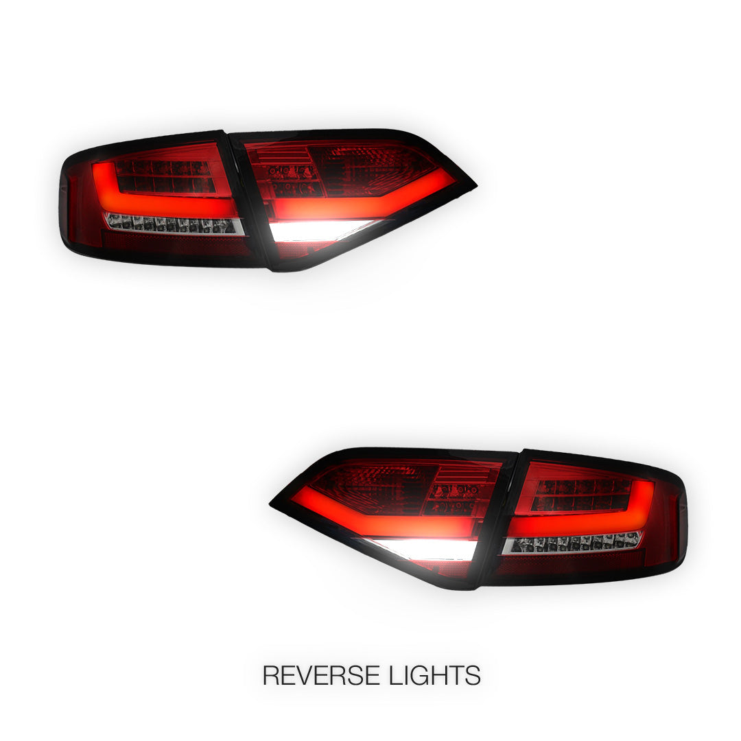 Audi A4 B8 (2008 - 2012) For model with stock LED tail lights only 3D LED Stripe Tail Lights LH + RH