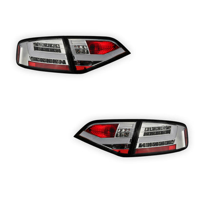 Audi A4 B8 (2008 - 2012) For model with stock Halogen tail lights only 3D LED Stripe Tail Lights LH + RH