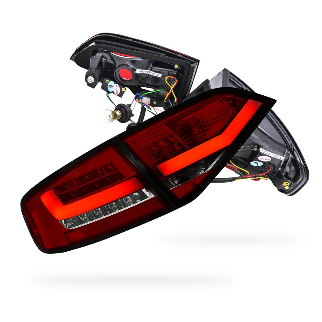 Audi A4 B8 (2008 - 2012) For model with stock Halogen tail lights only 3D LED Stripe Tail Lights LH + RH