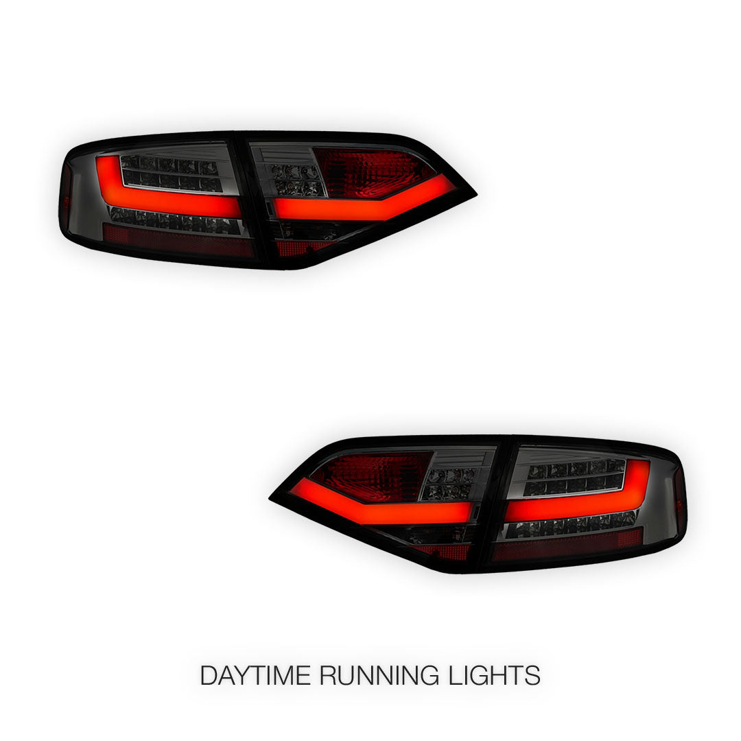 Audi A4 B8 (2008 - 2012) For model with stock Halogen tail lights only 3D LED Stripe Tail Lights LH + RH