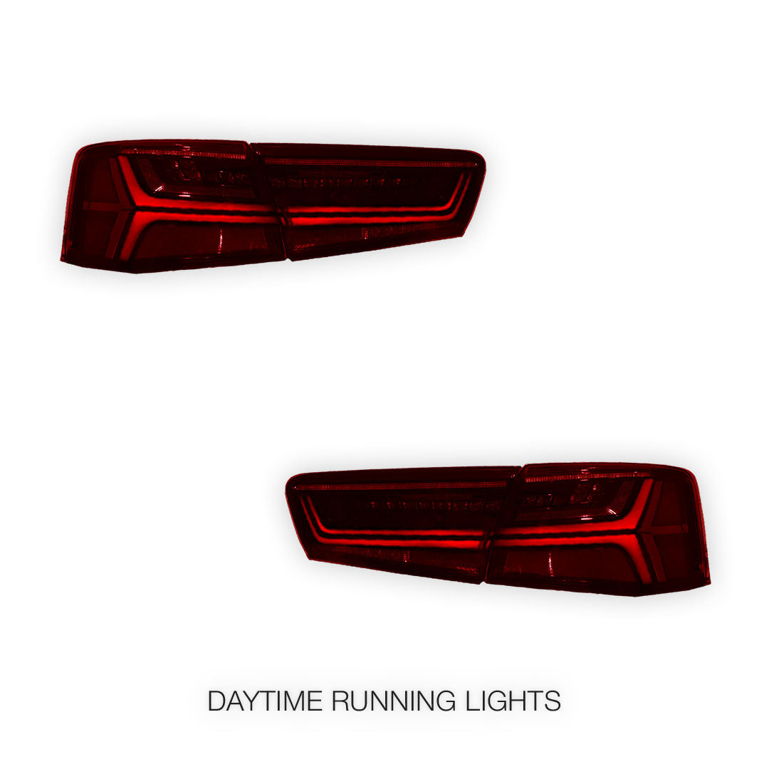 Audi A6 C7 (2011 - 2014) Sequential Full LED Stripe Tail Lights LH + RH