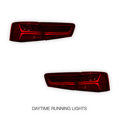 Audi A6 C7 (2011 - 2014) Sequential Full LED Stripe Tail Lights LH + RH