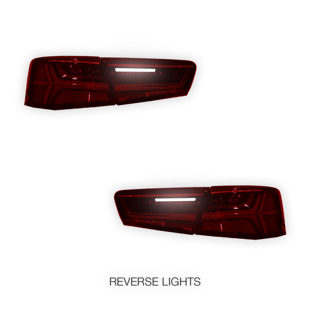 Audi A6 C7 (2011 - 2014) Sequential Full LED Stripe Tail Lights LH + RH