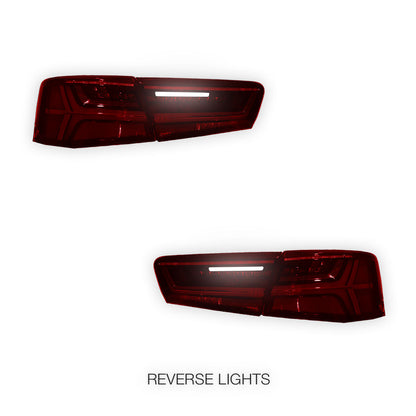 Audi A6 C7 (2011 - 2014) Sequential Full LED Stripe Tail Lights LH + RH