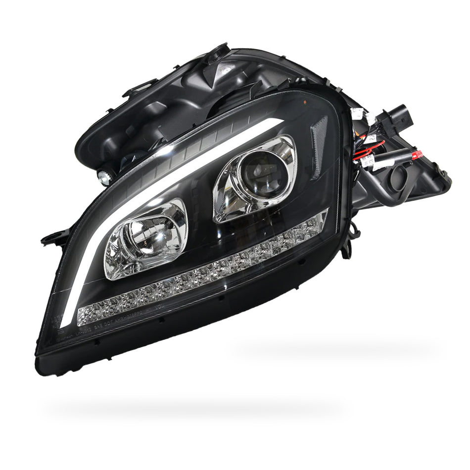 Mercedes-Benz M-Class W164 (2006 - 2008) DRL Projector Headlights with LED Sequential Indicators LH + RH