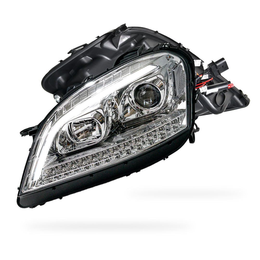 Mercedes-Benz M-Class W164 (2006 - 2008) DRL Projector Headlights with LED Sequential Indicators LH + RH