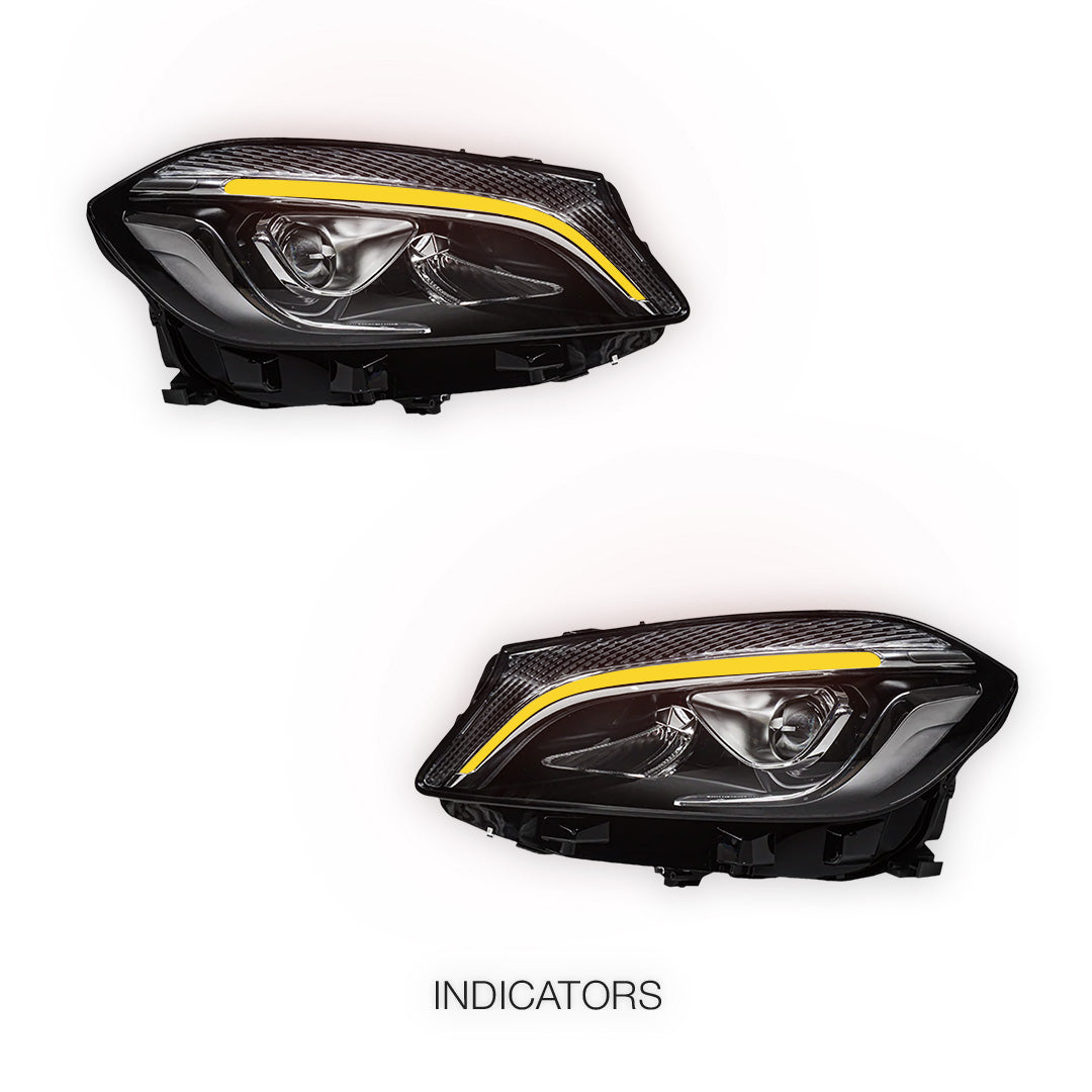 Mercedes-Benz A-Class W176 A45 AMG (2012 - 2015) Full LED DRL Projector Headlights LH + RH